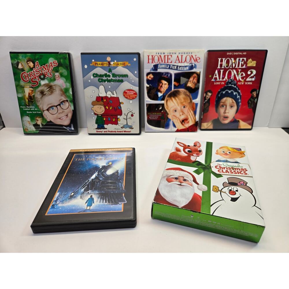 6 DVD Bundle of Christmas Classics - Christmas Story- Polar Express- EUC SET